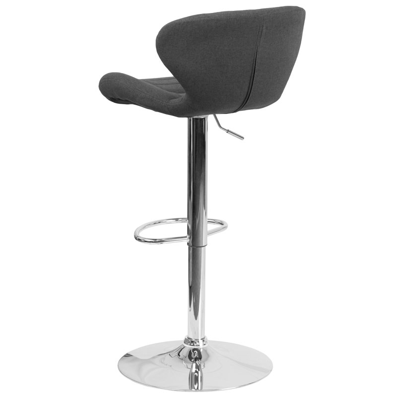 Wrought Studio Arkport Swivel Adjustable Height Bar Stool & Reviews